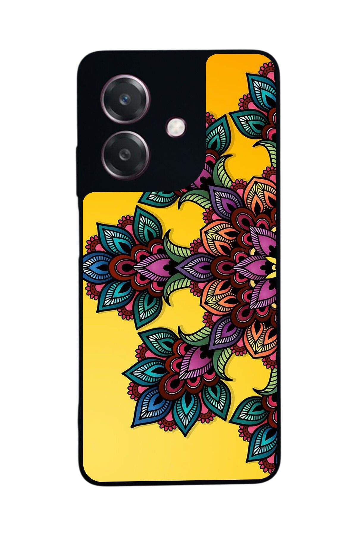 Oppo A3 5G Uyumlu Mandala Tasarımlı Glossy Premium Kılıf