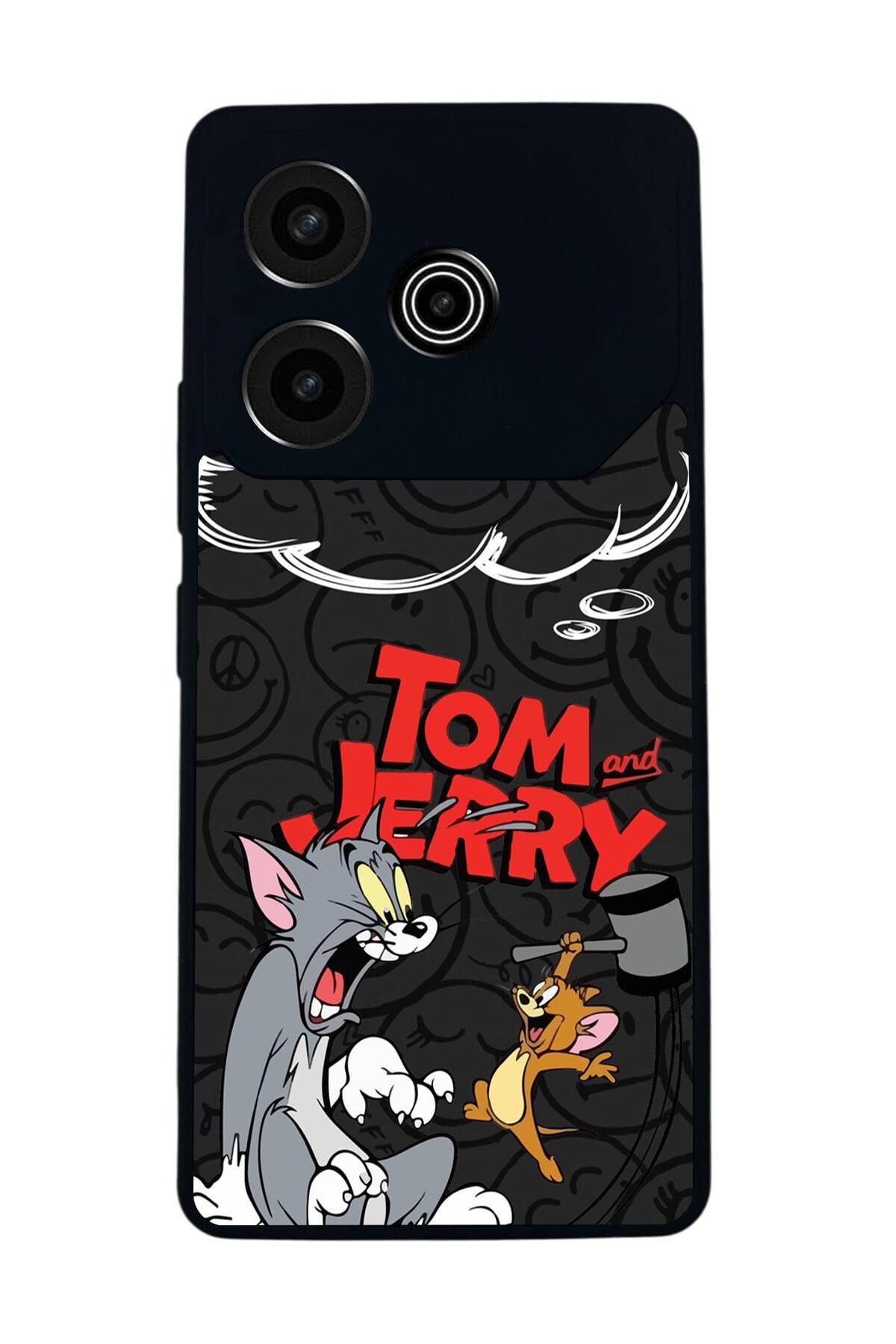 Tecno Pova 6 Uyumlu Tom And Jerry Tasarımlı Glossy Premium Kılıf