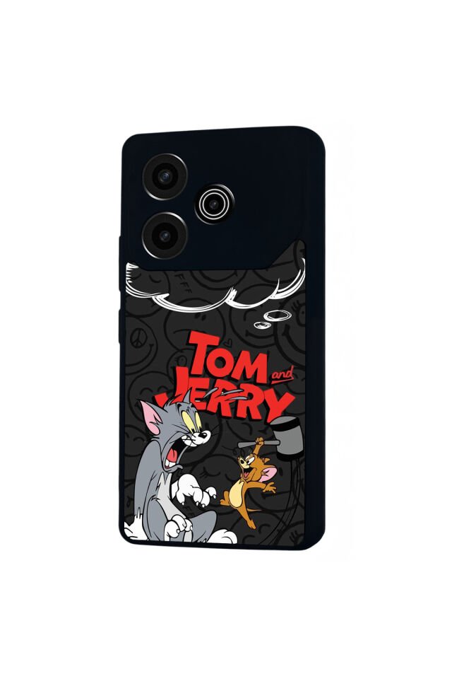 Tecno Pova 6 Uyumlu Tom And Jerry Tasarımlı Glossy Premium Kılıf