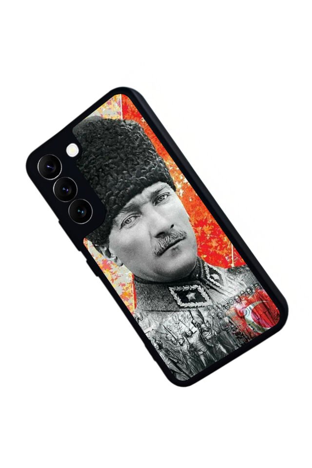 Samsung Galaxy S22 Uyumlu Mustafa Kemal Ataturk Tasarımlı Glossy Premium Kılıf