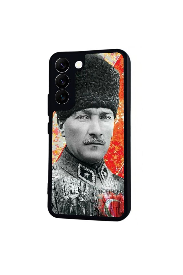 Samsung Galaxy S22 Uyumlu Mustafa Kemal Ataturk Tasarımlı Glossy Premium Kılıf