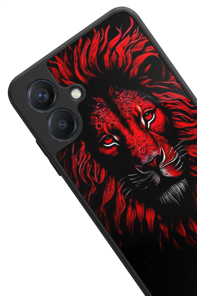 Samsung Galaxy A07 Uyumlu Aslan Tasarımlı Glossy Premium Kılıf