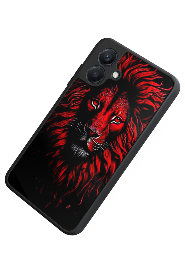 Samsung Galaxy A07 Uyumlu Aslan Tasarımlı Glossy Premium Kılıf