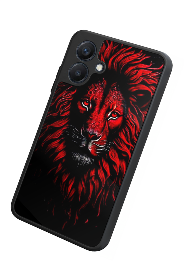 Samsung Galaxy A07 Uyumlu Aslan Tasarımlı Glossy Premium Kılıf