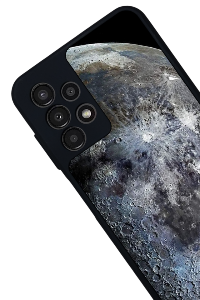 Samsung Galaxy A23 Uyumlu Ay Tasarımlı Glossy Premium Kılıf