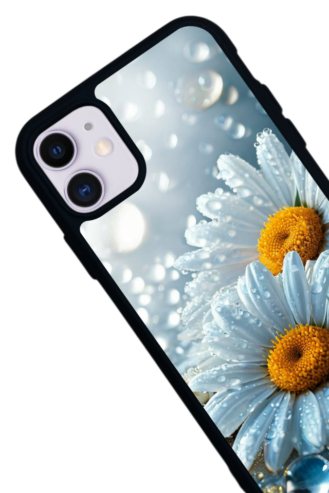 iPhone 11 Uyumlu Cicek Tasarımlı Glossy Premium Kılıf