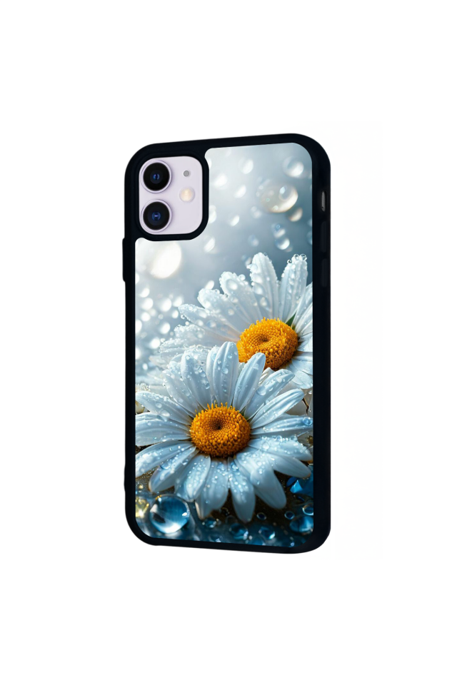 iPhone 11 Uyumlu Cicek Tasarımlı Glossy Premium Kılıf