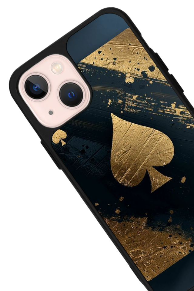 iPhone 13 Mini Uyumlu Kart Tasarımlı Glossy Premium Kılıf