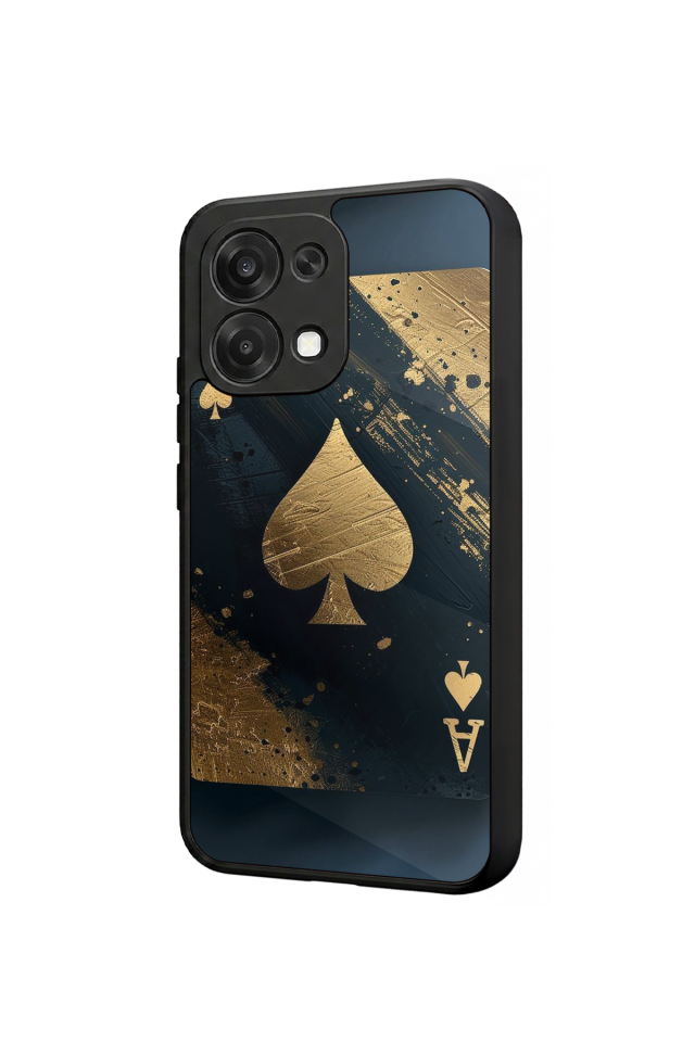 Oppo A6 Pro Uyumlu Kart Tasarımlı Glossy Premium Kılıf