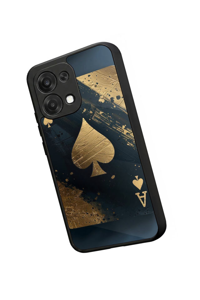 Oppo A6 Pro Uyumlu Kart Tasarımlı Glossy Premium Kılıf