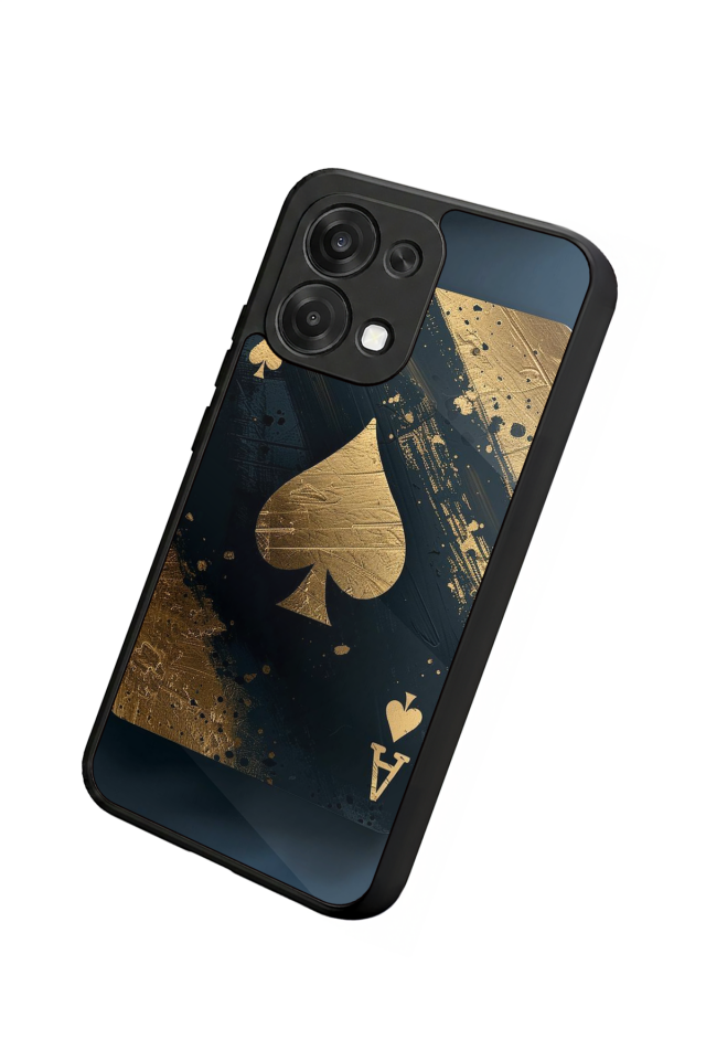 Oppo A6 Pro Uyumlu Kart Tasarımlı Glossy Premium Kılıf