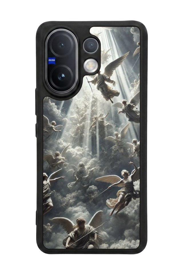 Vivo V60 Uyumlu Melek Tasarımlı Glossy Premium Kılıf