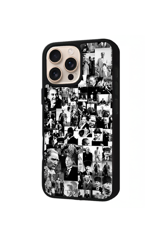 iPhone 14 Pro Max Uyumlu Mustafa Kemal Ataturk Tasarımlı Glossy Premium Kılıf