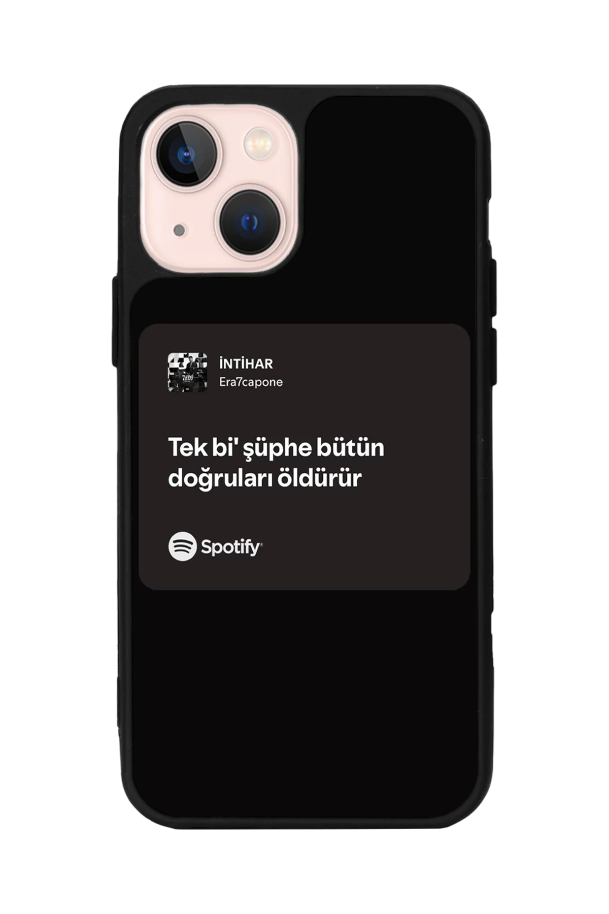 iPhone 13/14 Uyumlu Sarki Sozleri Tasarımlı Glossy Premium Kılıf