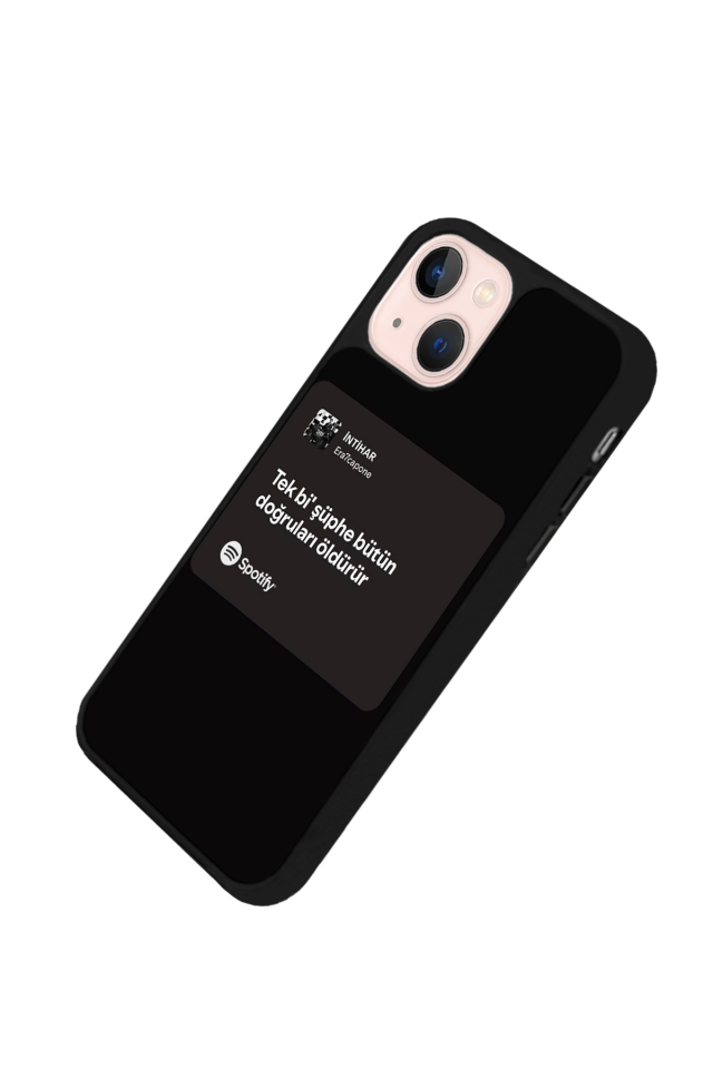 iPhone 13/14 Uyumlu Sarki Sozleri Tasarımlı Glossy Premium Kılıf