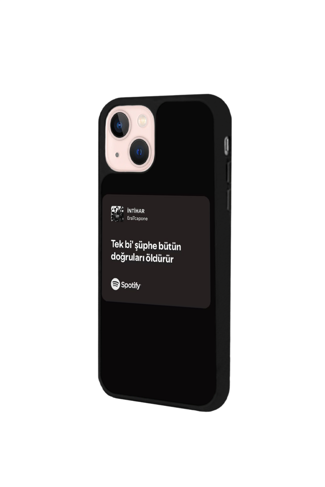 iPhone 13/14 Uyumlu Sarki Sozleri Tasarımlı Glossy Premium Kılıf