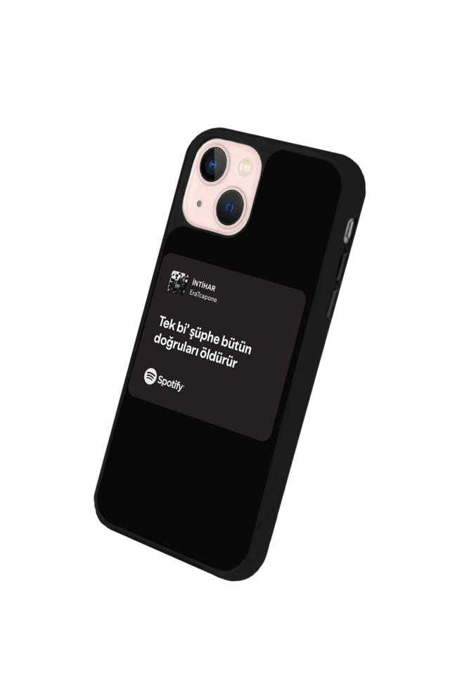 iPhone 13/14 Uyumlu Sarki Sozleri Tasarımlı Glossy Premium Kılıf