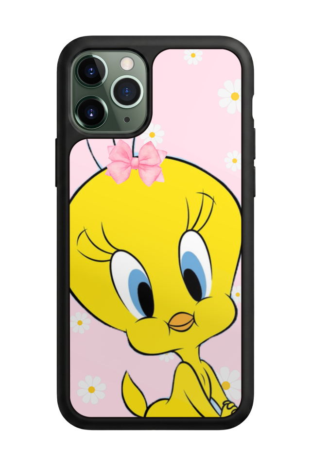 iPhone 11 Pro Uyumlu Tweety Tasarımlı Glossy Premium Kılıf