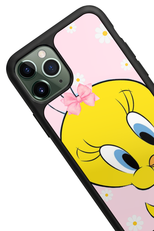 iPhone 11 Pro Uyumlu Tweety Tasarımlı Glossy Premium Kılıf