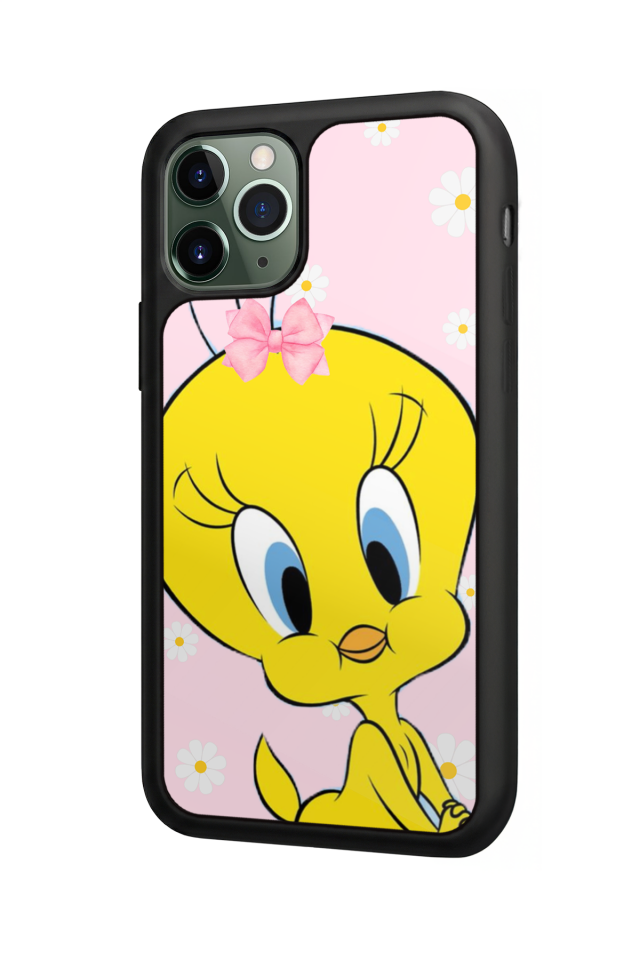 iPhone 11 Pro Uyumlu Tweety Tasarımlı Glossy Premium Kılıf