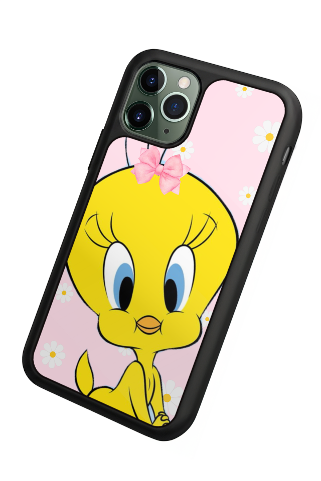 iPhone 11 Pro Uyumlu Tweety Tasarımlı Glossy Premium Kılıf