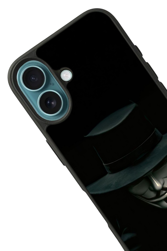 iPhone 16 Uyumlu Vendetta Tasarımlı Glossy Premium Kılıf