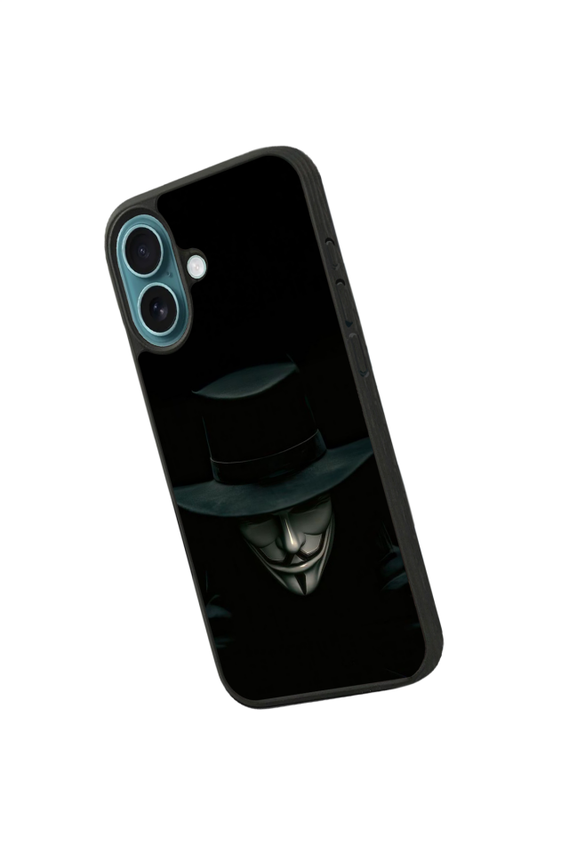 iPhone 16 Uyumlu Vendetta Tasarımlı Glossy Premium Kılıf
