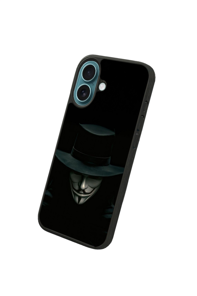 iPhone 16 Uyumlu Vendetta Tasarımlı Glossy Premium Kılıf