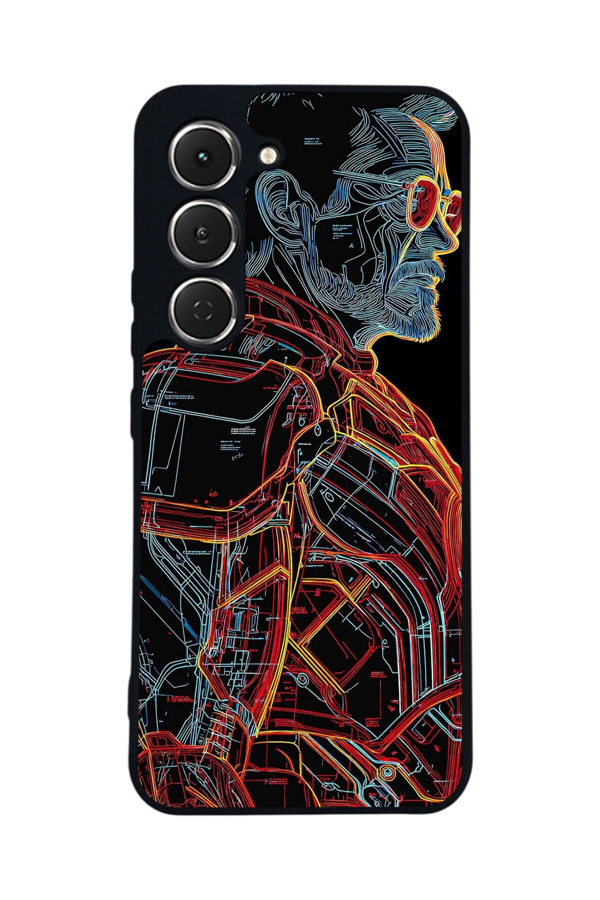 Tecno Spark 40 Pro Uyumlu Iron Man ( Demir Adam ) Tasarımlı Glossy Premium Kılıf