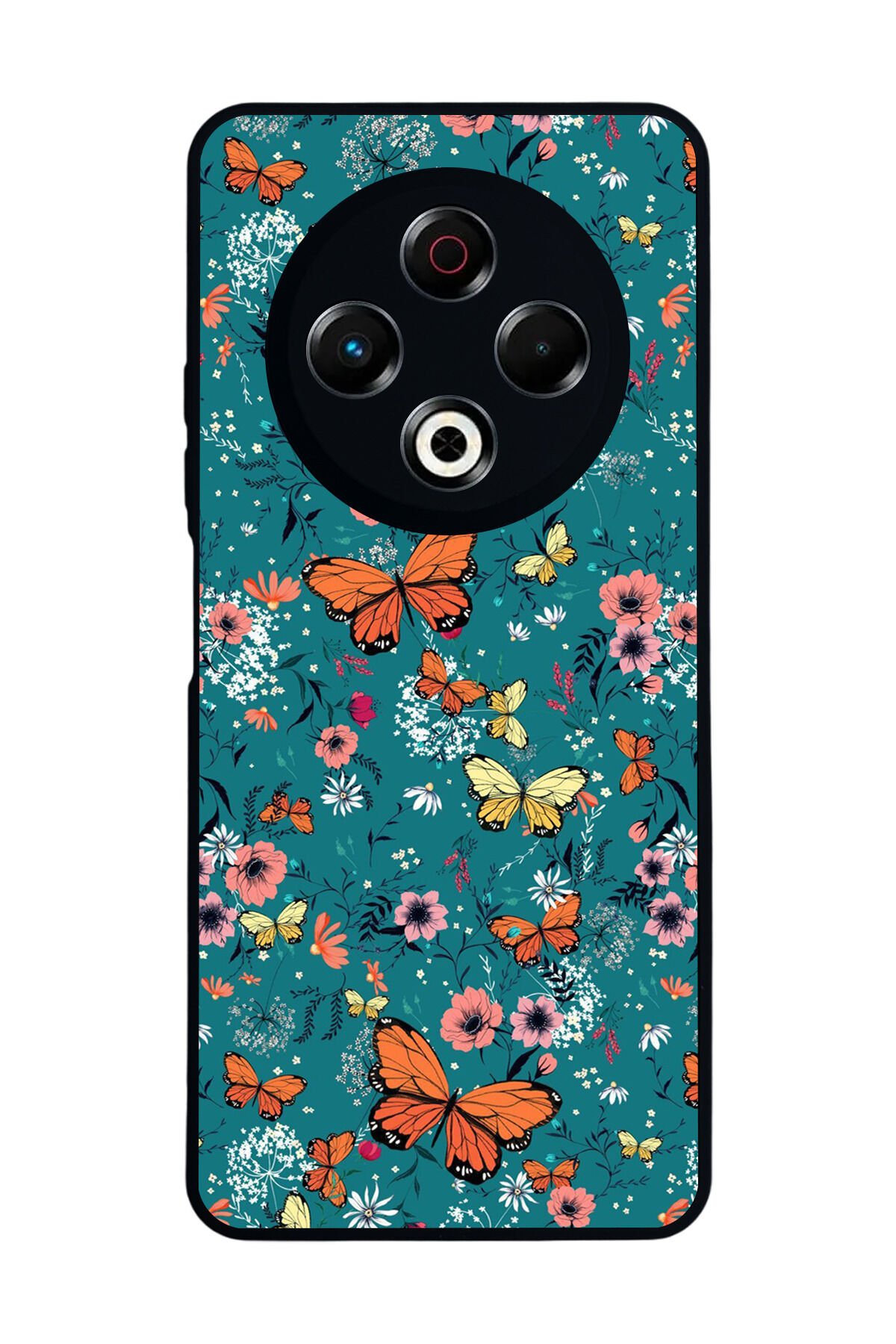 Tecno Spark 30 Uyumlu Floral Tasarımlı Glossy Premium Kılıf