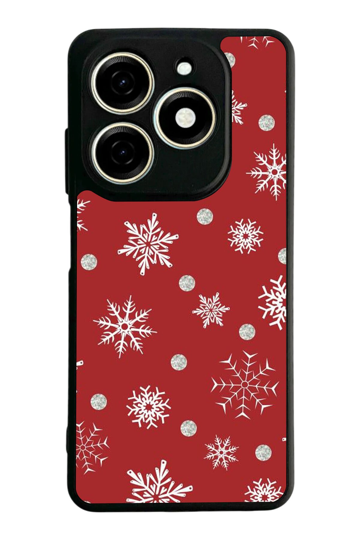 Infınıx Smart 8 Pro Uyumlu Yilbasi Christmas Tasarımlı Glossy Premium Kılıf