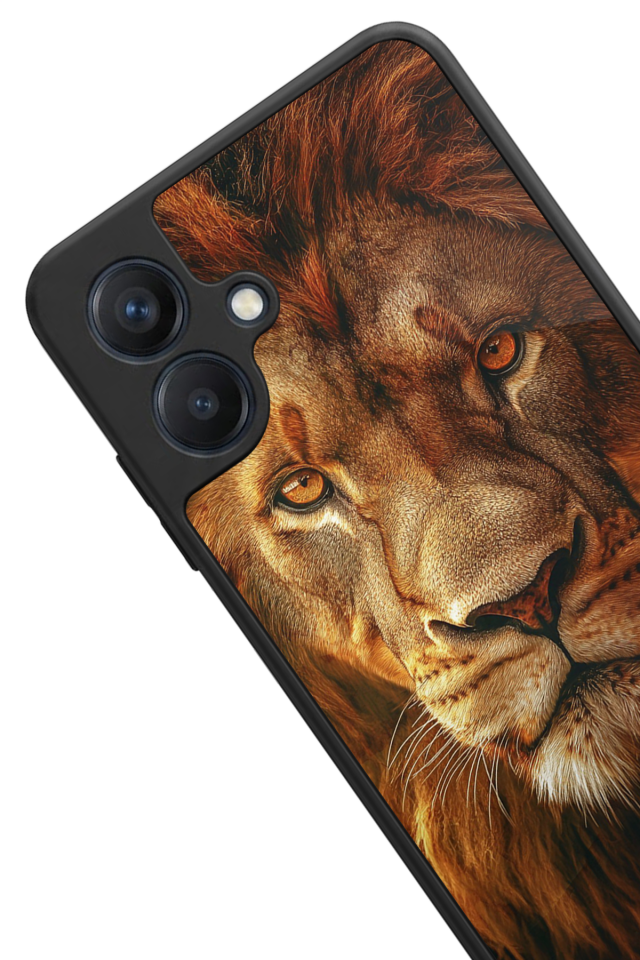 Samsung Galaxy A07 Uyumlu Aslan Tasarımlı Glossy Premium Kılıf