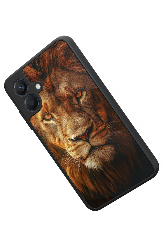 Samsung Galaxy A07 Uyumlu Aslan Tasarımlı Glossy Premium Kılıf