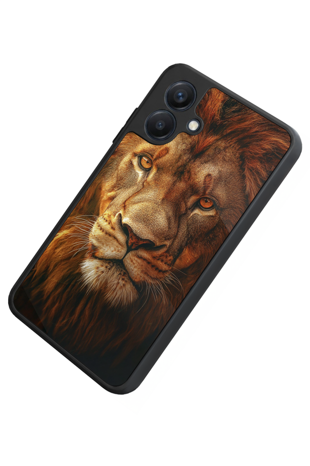 Samsung Galaxy A07 Uyumlu Aslan Tasarımlı Glossy Premium Kılıf