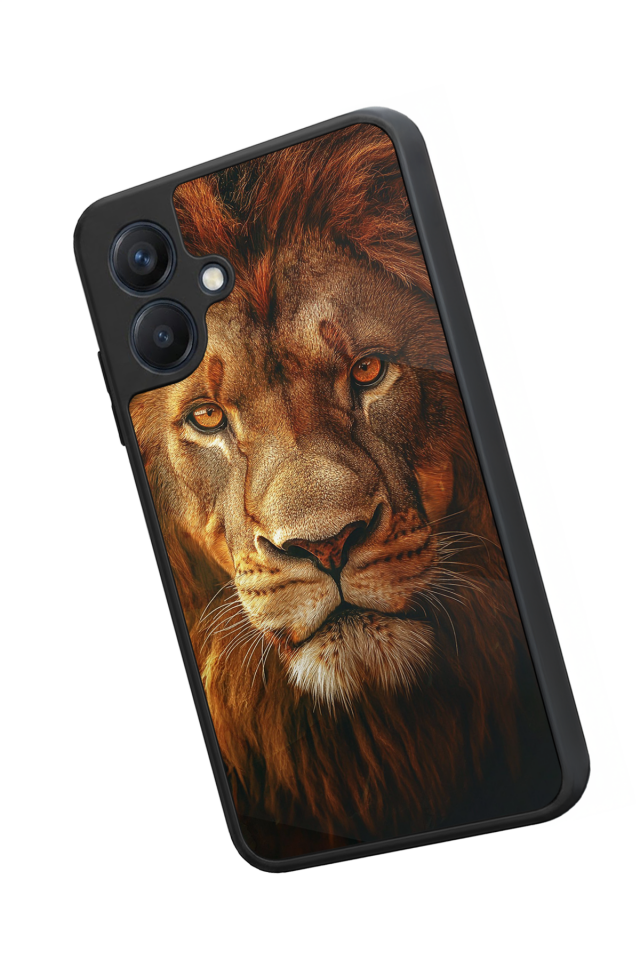 Samsung Galaxy A07 Uyumlu Aslan Tasarımlı Glossy Premium Kılıf
