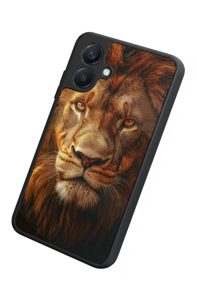 Samsung Galaxy A07 Uyumlu Aslan Tasarımlı Glossy Premium Kılıf