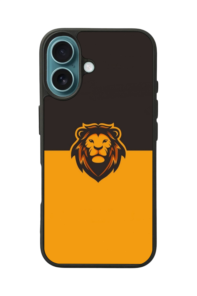 iPhone 16 Uyumlu Aslan Tasarımlı Glossy Premium Kılıf