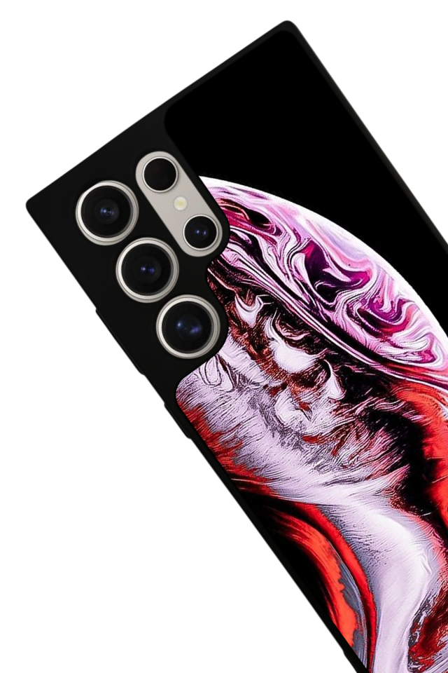 Samsung Galaxy S22 Ultra Uyumlu Ay Tasarımlı Glossy Premium Kılıf