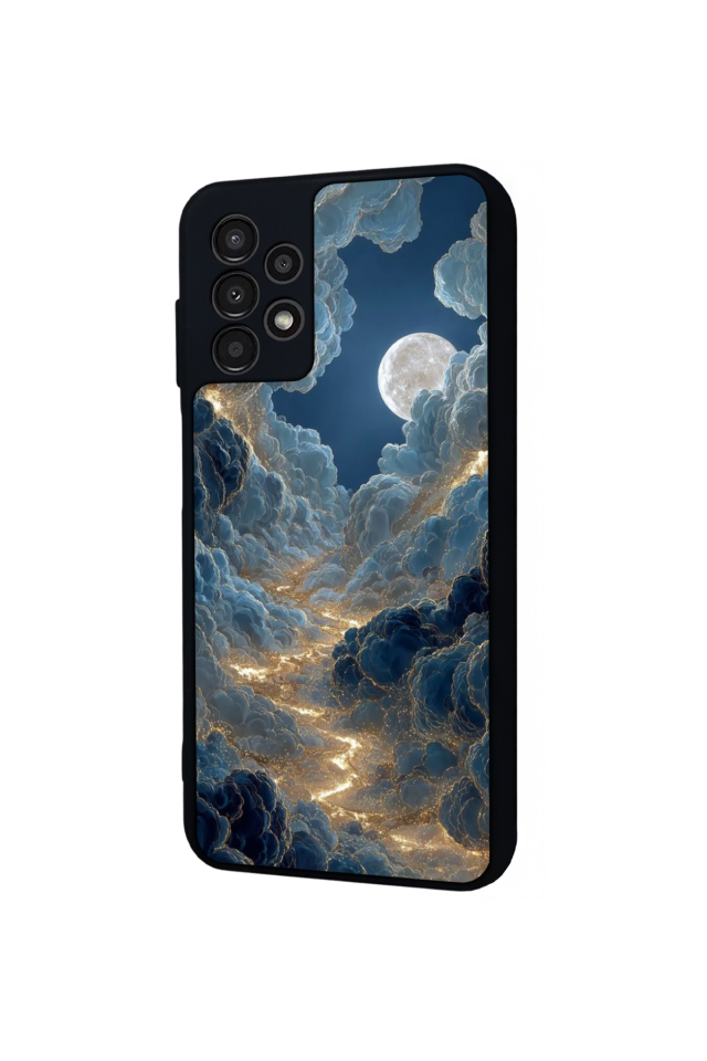 Samsung Galaxy A23 Uyumlu Ay Tasarımlı Glossy Premium Kılıf
