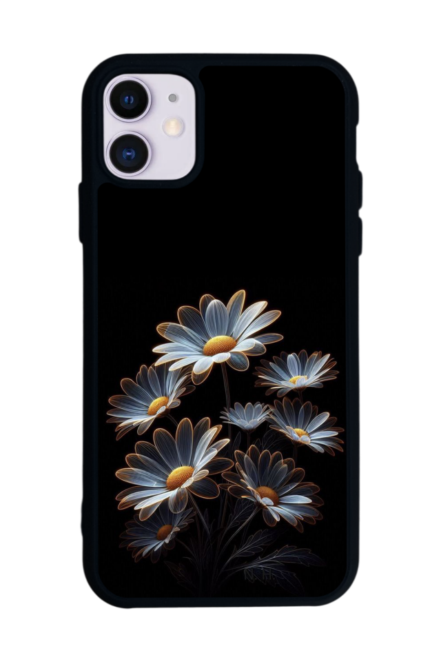iPhone 11 Uyumlu Cicek Tasarımlı Glossy Premium Kılıf