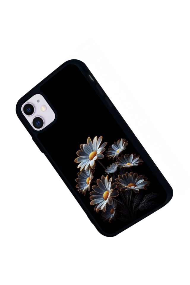 iPhone 11 Uyumlu Cicek Tasarımlı Glossy Premium Kılıf