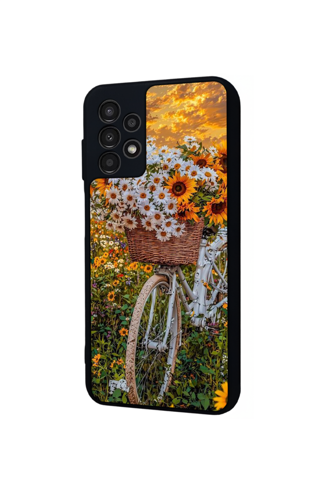 Samsung Galaxy A13 Uyumlu Cicek Tasarımlı Glossy Premium Kılıf