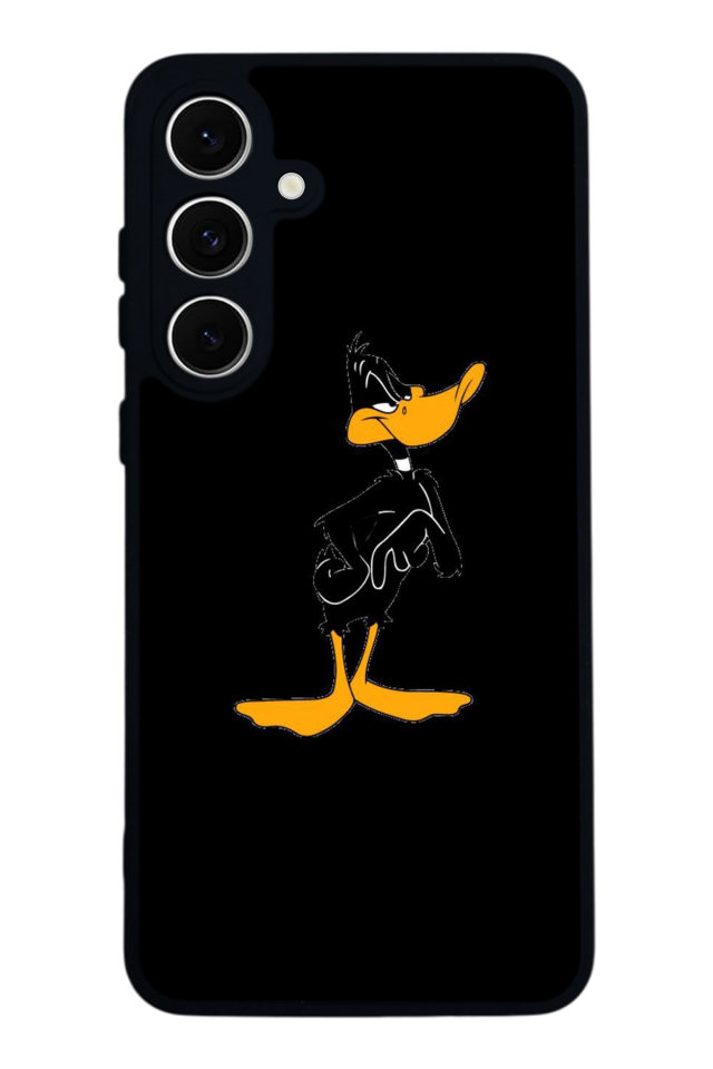 Samsung Galaxy S24 FE Uyumlu Daffy duck Tasarımlı Glossy Premium Kılıf
