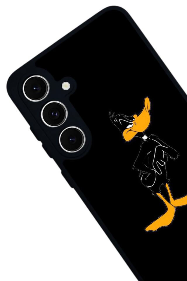 Samsung Galaxy S24 FE Uyumlu Daffy duck Tasarımlı Glossy Premium Kılıf