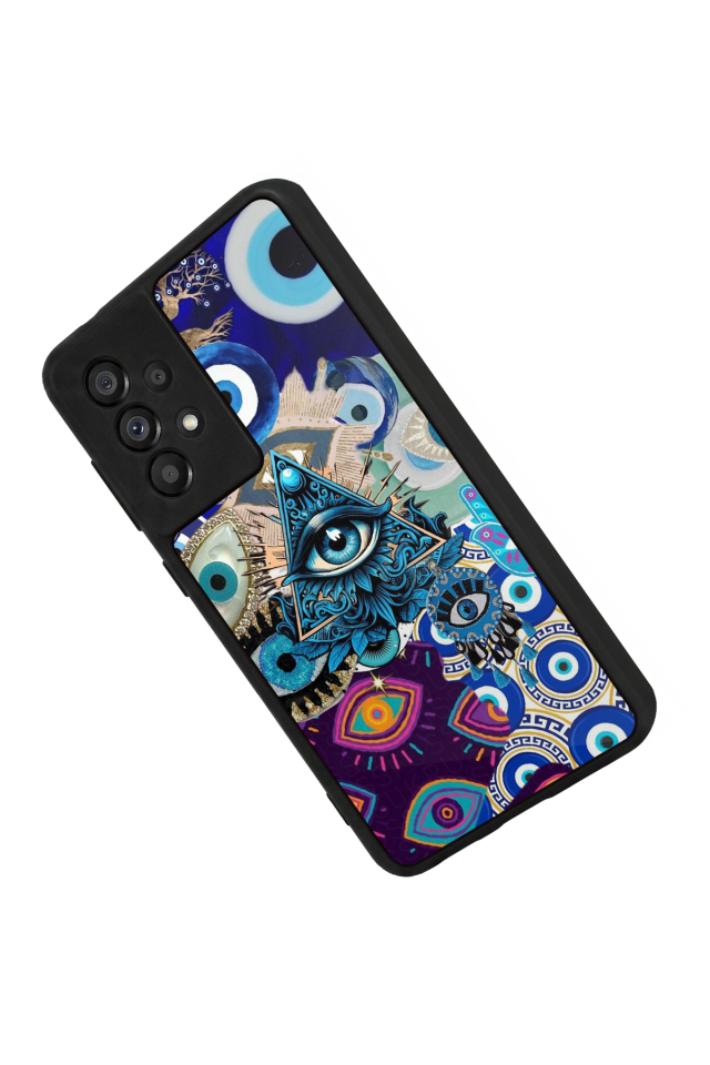 Samsung Galaxy A73 Uyumlu Göz Tasarımlı Glossy Premium Kılıf