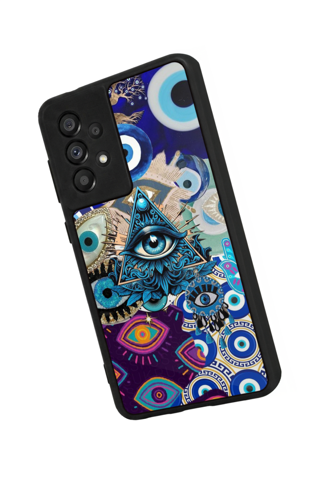 Samsung Galaxy A73 Uyumlu Göz Tasarımlı Glossy Premium Kılıf