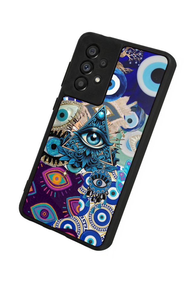 Samsung Galaxy A73 Uyumlu Göz Tasarımlı Glossy Premium Kılıf