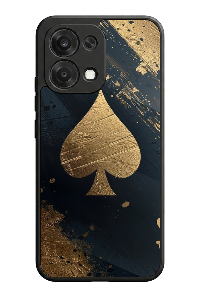 Oppo A6 Pro Uyumlu Kart Tasarımlı Glossy Premium Kılıf