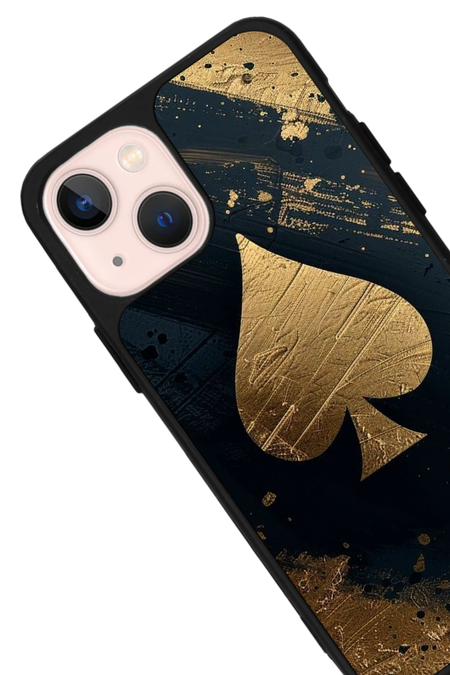 iPhone 13 Mini Uyumlu Kart Tasarımlı Glossy Premium Kılıf