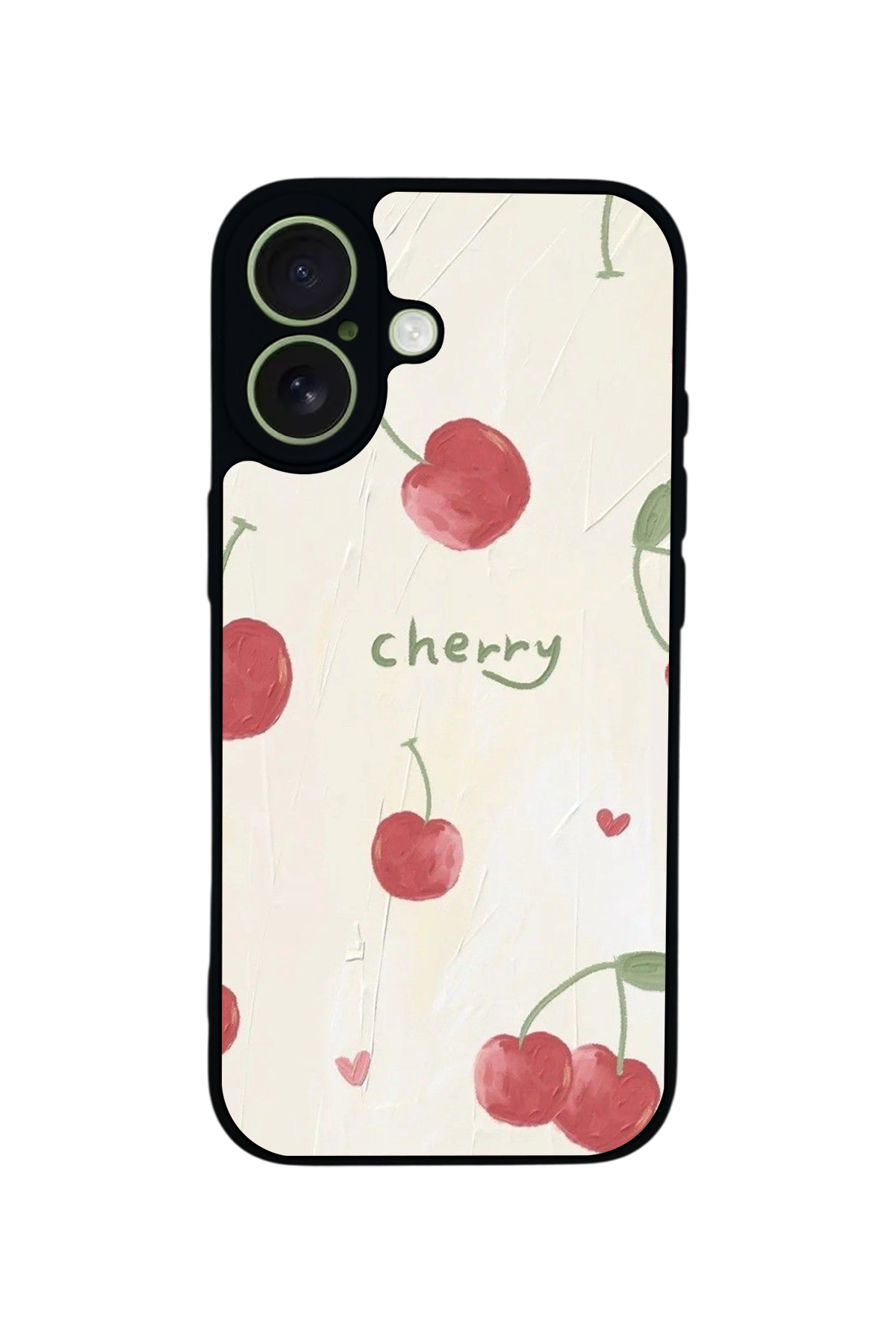 iPhone 17 Uyumlu Kiraz Tasarımlı Glossy Premium Kılıf